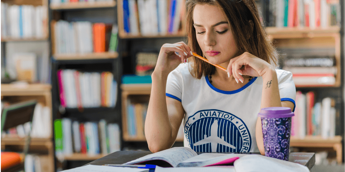 Girl Prepare for exam